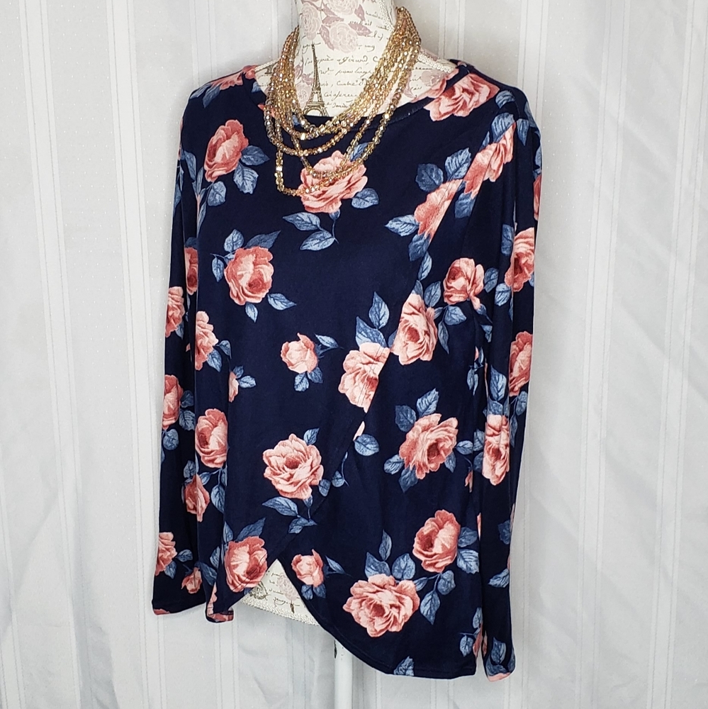 Cross over sweater by a&d